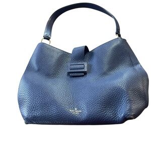 Kate Spade Navy Textured Shoulder Bag pebble material